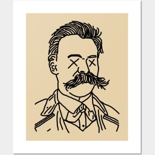 Dead Nietzsche (Black) Posters and Art